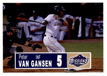 2018 Grandstand San Antonio Missions #23 Peter Van Gansen Front