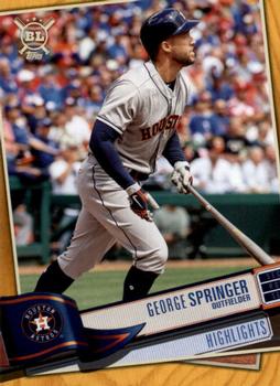 2019 Topps Big League - Gold #386 George Springer Front