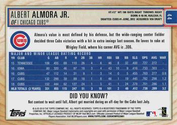 2019 Topps Big League - Blue #44 Albert Almora Jr. Back