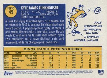 2019 Topps Heritage Minor League #49 Kyle Funkhouser Back