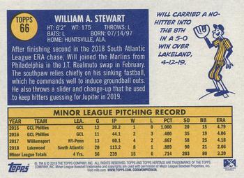 2019 Topps Heritage Minor League #66 Will Stewart Back