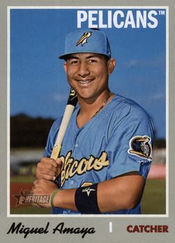 2019 Topps Heritage Minor League #145 Miguel Amaya Front