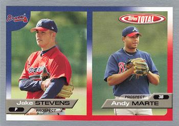 2005 Topps Total - Silver #694 Jake Stevens / Andy Marte Front