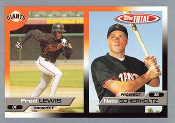 2005 Topps Total - Silver #704 Fred Lewis / Nate Schierholtz Front