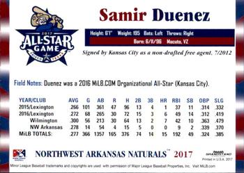 2017 Grandstand Texas League All-Stars North #NNO Samir Duenez Back