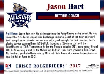 2017 Grandstand Texas League All-Stars South #NNO Jason Hart Back