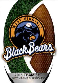 2018 Choice West Virginia Black Bears #42 Logo Front