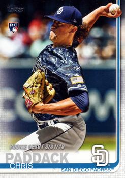 2019 Topps Update #US207 Chris Paddack Front