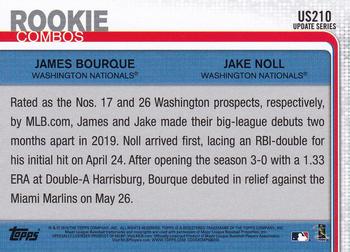2019 Topps Update #US210 James Bourque / Jake Noll Back