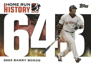 2005 Topps Updates & Highlights - Barry Bonds Home Run History #BB 643 Barry Bonds Front