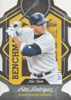 2019 Panini Leather & Lumber - Benchmarks Gold #B-8 Alex Rodriguez Front