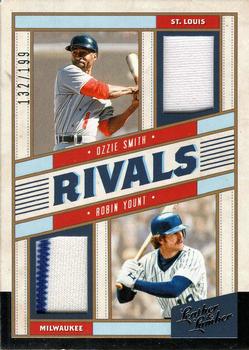 2019 Panini Leather & Lumber - Rivals Materials #RM-OR Ozzie Smith / Robin Yount Front