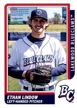 2019 Choice Lakewood BlueClaws #12 Ethan Lindow Front