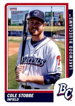 2019 Choice Lakewood BlueClaws #25 Cole Stobbe Front