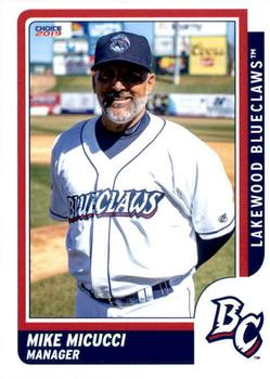 2019 Choice Lakewood BlueClaws #28 Mike Micucci Front