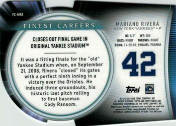 2019 Finest - Finest Careers #FC-MR8 Mariano Rivera Back