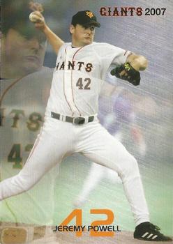 2007 Yomiuri Giants Giants 2007 #42 Jeremy Powell Front