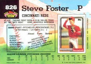 1992 Stadium Club #826 Steve Foster Back