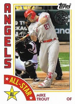 2019 Topps - 1984 Topps Baseball 35th Anniversary All-Stars #84AS-MT Mike Trout Front