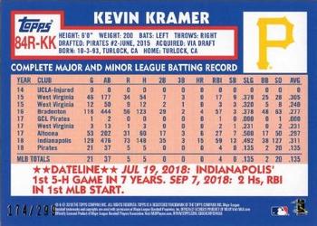 2019 Topps - 1984 Topps Baseball 35th Anniversary Rookies Black #84R-KK Kevin Kramer Back
