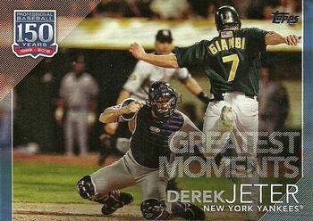 2019 Topps - 150 Years of Professional Baseball - Greatest Moments Blue #GM-8 Derek Jeter Front