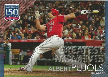2019 Topps - 150 Years of Professional Baseball - Greatest Moments Blue #GM-17 Albert Pujols Front