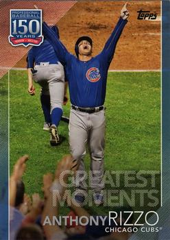 2019 Topps - 150 Years of Professional Baseball - Greatest Moments Blue #GM-22 Anthony Rizzo Front