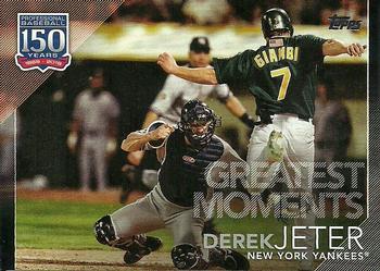 2019 Topps - 150 Years of Professional Baseball - Greatest Moments Black #GM-8 Derek Jeter Front