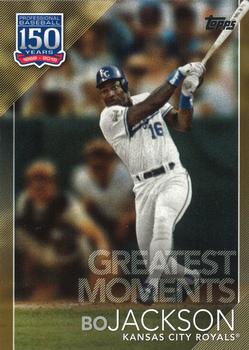 2019 Topps - 150 Years of Professional Baseball - Greatest Moments Gold #GM-10 Bo Jackson Front