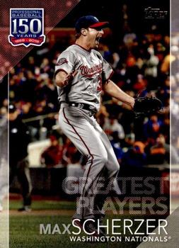 2019 Topps - 150 Years of Professional Baseball - Greatest Players #GP-1 Max Scherzer Front