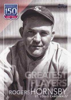 2019 Topps - 150 Years of Professional Baseball - Greatest Players #GP-19 Rogers Hornsby Front