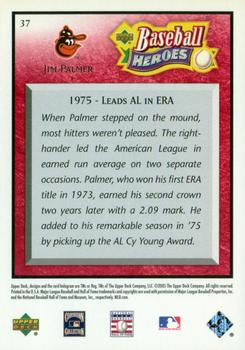 2005 Upper Deck Baseball Heroes - Red #37 Jim Palmer Back