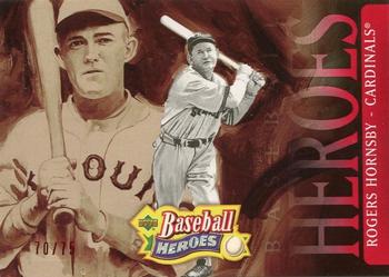 2005 Upper Deck Baseball Heroes - Red #175 Rogers Hornsby Front