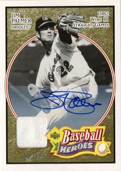 2005 Upper Deck Baseball Heroes - Signature Memorabilia #39 Jim Palmer Front