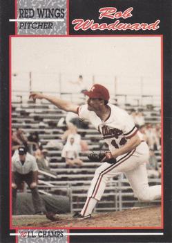 1990 Rochester Red Wings #18 Rob Woodward Front