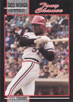 1990 Rochester Red Wings #19 Tony Chance Front