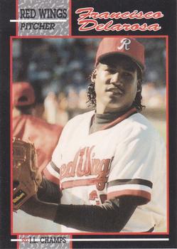 1990 Rochester Red Wings #29 Francisco Delarosa Front