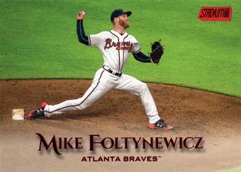 2019 Stadium Club - Red Foil #50 Mike Foltynewicz Front