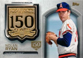 2019 Topps - 150th Anniversary Commemorative Medallions 150th Anniversary (Series Two) #AMM-NRY Nolan Ryan Front