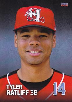 2018 Choice Hickory Crawdads #25 Tyler Ratliff Front