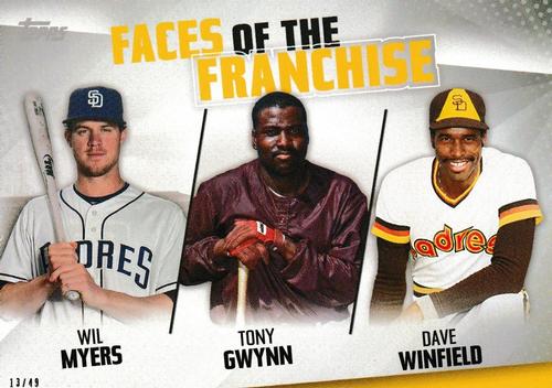 2019 Topps Faces of the Franchise 5x7 #FOF-23 Wil Myers / Tony Gwynn / Dave Winfield Front