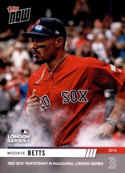 2019 Topps Now Boston Red Sox London Series #LS-1 Mookie Betts Front