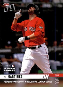 2019 Topps Now Boston Red Sox London Series #LS-4 JD Martinez Front