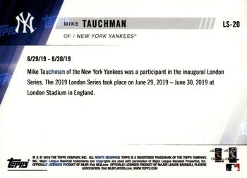 2019 Topps Now New York Yankees London Series #LS-20 Mike Tauchman Back