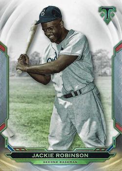 2019 Topps Triple Threads #50 Jackie Robinson Front