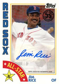2019 Topps - 1984 Topps Baseball 35th Anniversary All-Stars Autographs #84AS-JRI Jim Rice Front