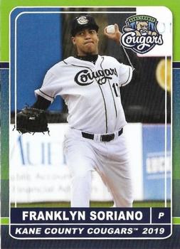 2019 Grandstand Kane County Cougars #NNO Franklyn Soriano Front