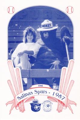 1987 Salinas Spurs Smokey #7 Andrea Fine Front