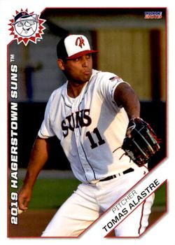 2019 Choice Hagerstown Suns #03 Tomas Alastre Front