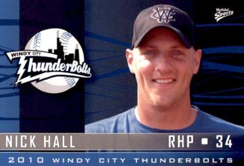 2010 MultiAd Windy City ThunderBolts #10 Nick Hall Front